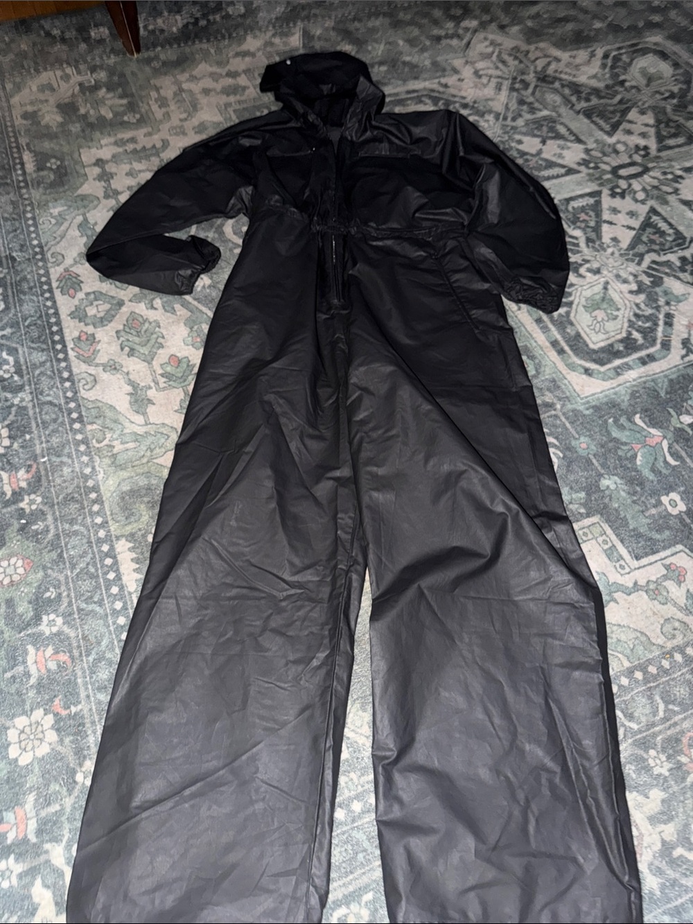 YZY Gap By Balenciaga Black Women's Waterproof Jumpsuit